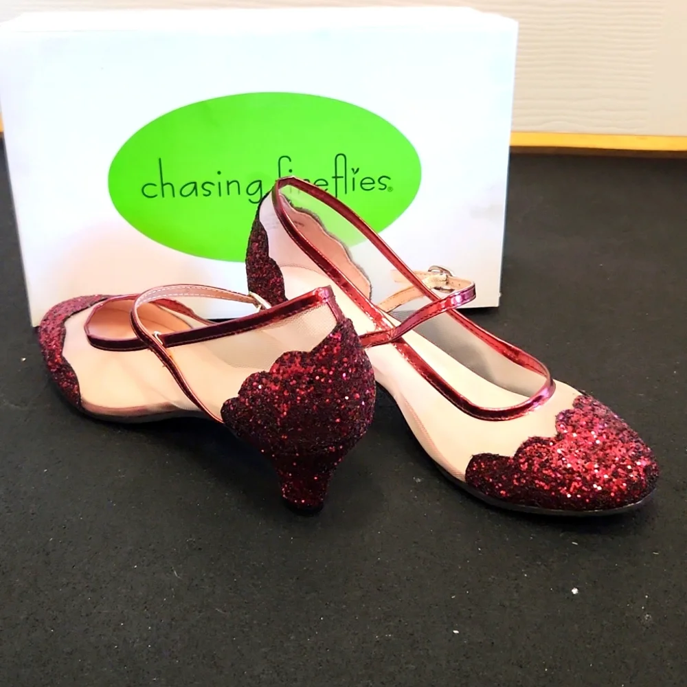 Red sparkly dress shoes